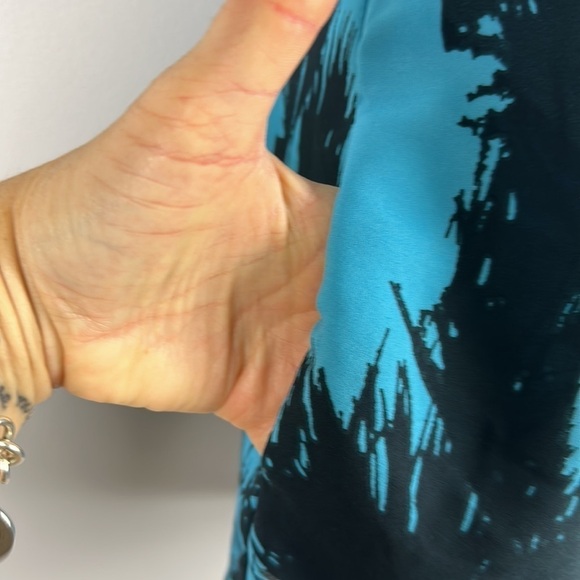 Olivaceous Sheer Shorts Romper Beach Swim Coverup Size S Tropical Print Pockets - Picture 6 of 16